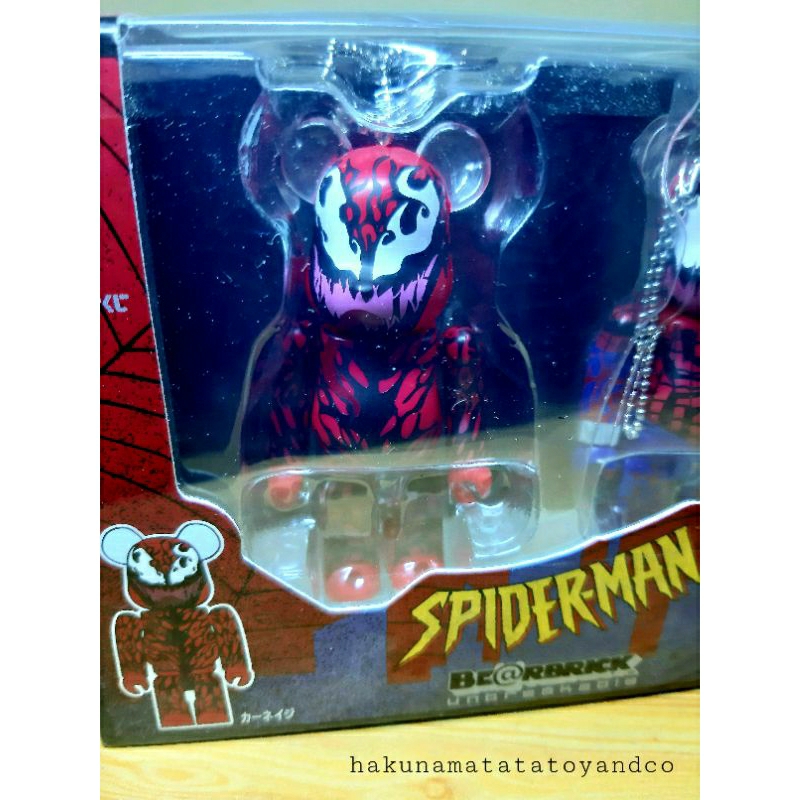 Carnage & Spider-carnage - Bearbrick Happy Kuji Spider-man Set E