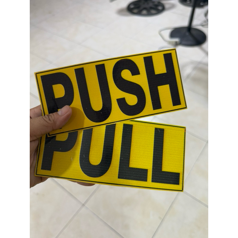 Push Pull Sticker signage | Shopee Philippines