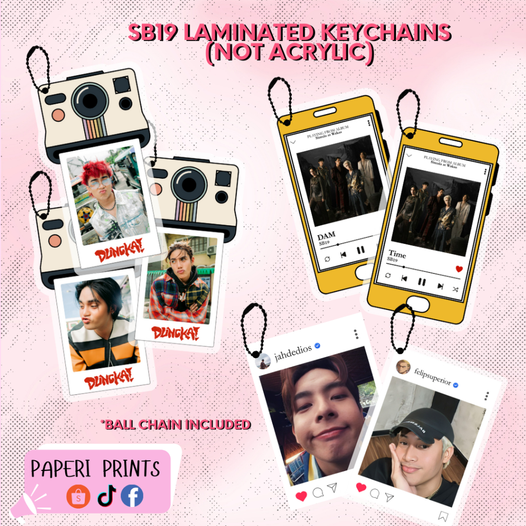 SB19 LAMINATED KEYCHAINS SIMULA AT WAKAS CONCERT MERCH | Shopee Philippines