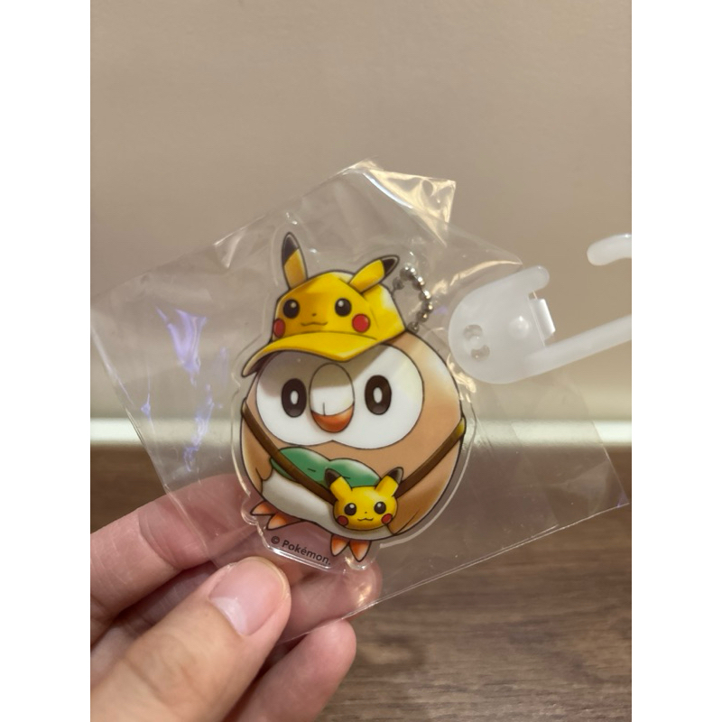 Official Rare Pokemon Rowlet Pikachu Acrylic Keychain | Shopee Philippines