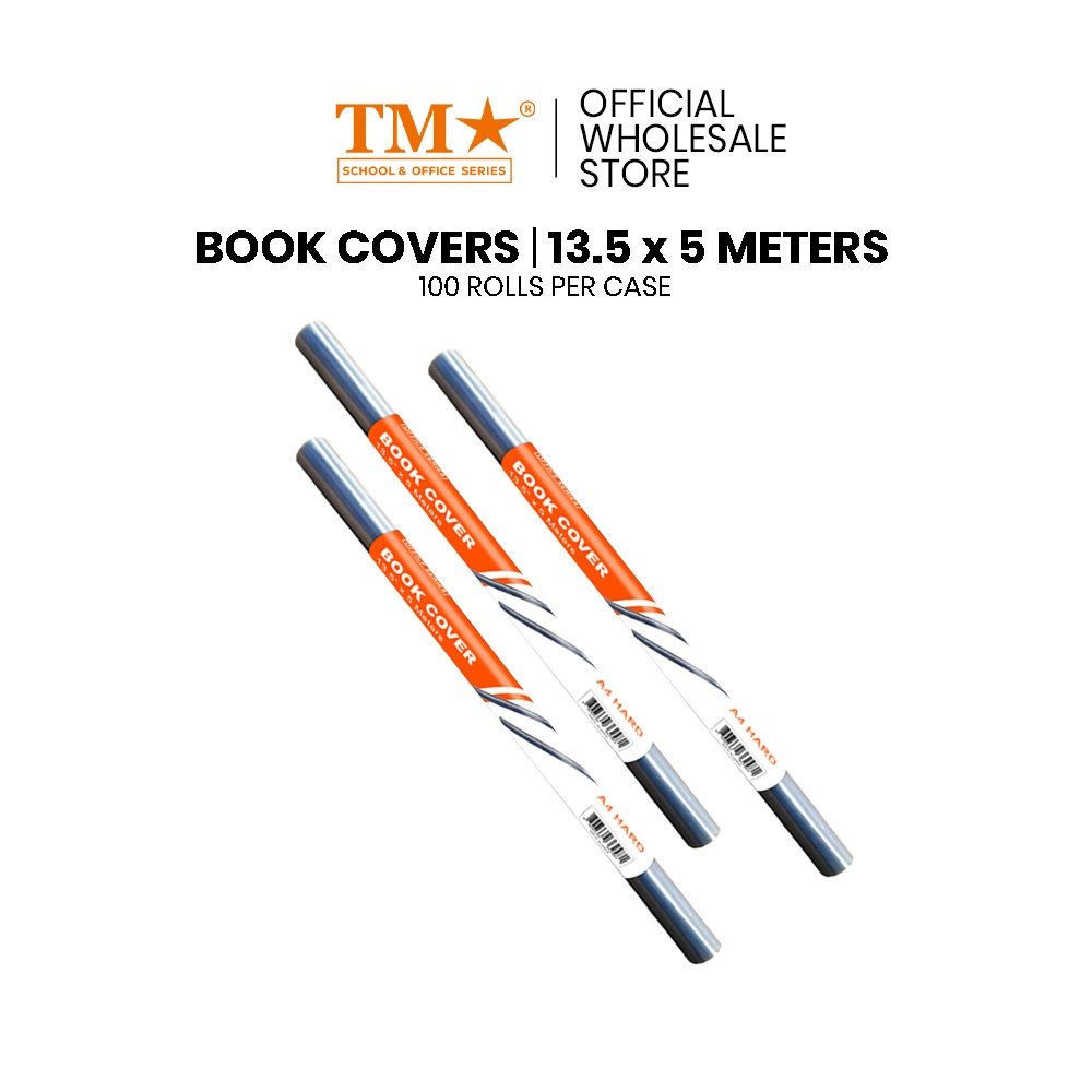 TM | 100 rolls Book Plastic Cover 13.5