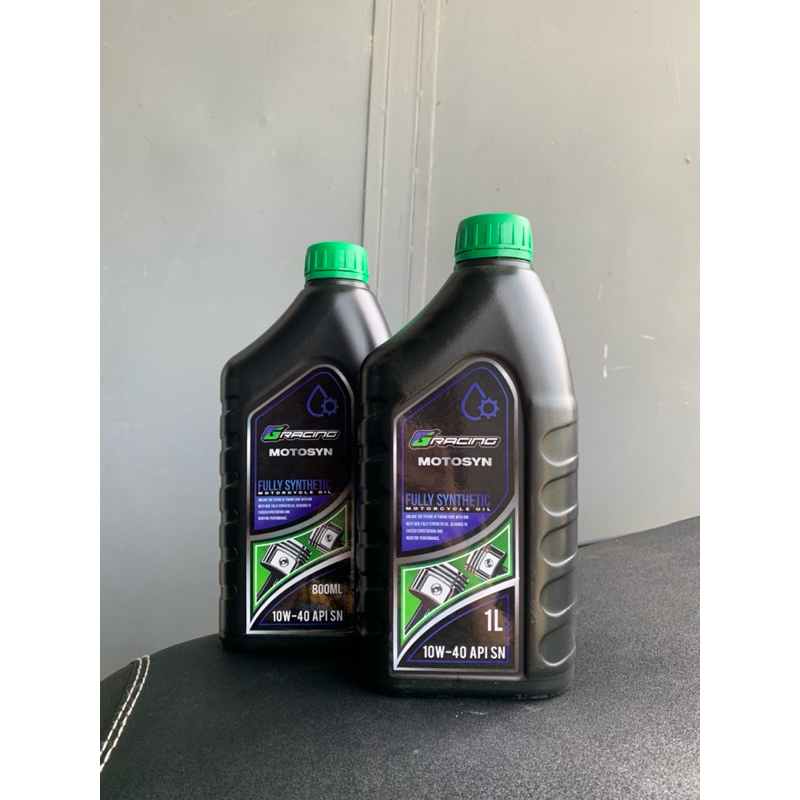 nicsmotoph - GRACING MOTOSYN 10W-40 FULLY SYNTHETIC 800 ML 1 LITER ...