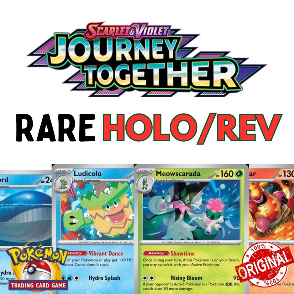 RARE HOLO - Journey Together JTG - Scarlet and Violet - Original Pokemon  Card | Shopee Philippines