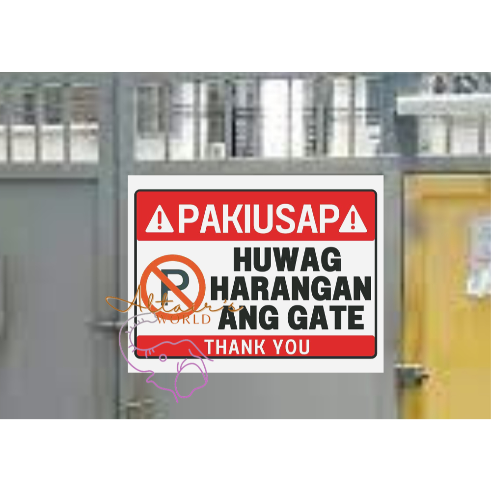 No Parking Signage for Gate - RA 4136 – Don’t Block Driveway Laminated ...
