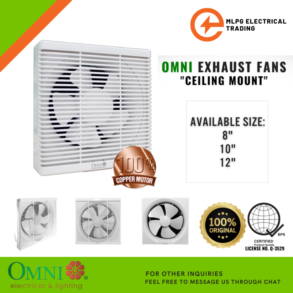 Omni Wall Mounted Exhaust Fan (8