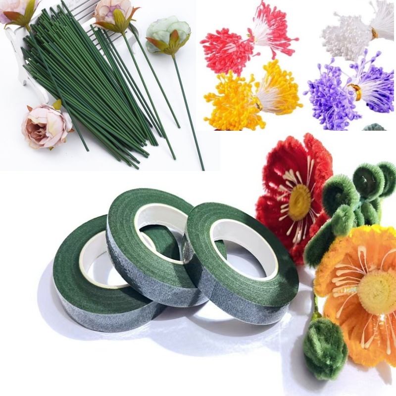 ManilaGo Floral Crafts DIY（Floral Tape, Flower Wire, Flower Stamens）For ...
