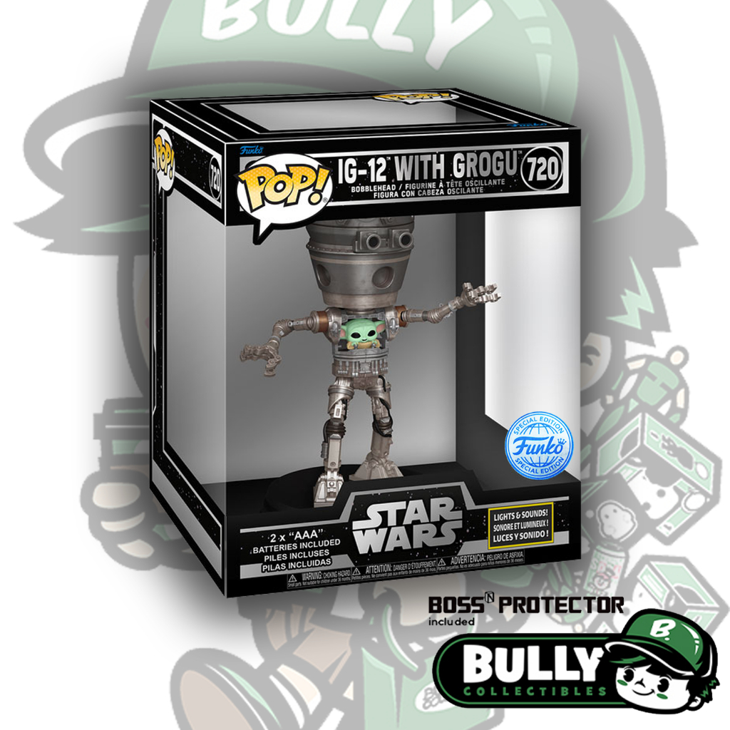 Figurine Funko Pop Star Wars du Mandalorien avec Grogu