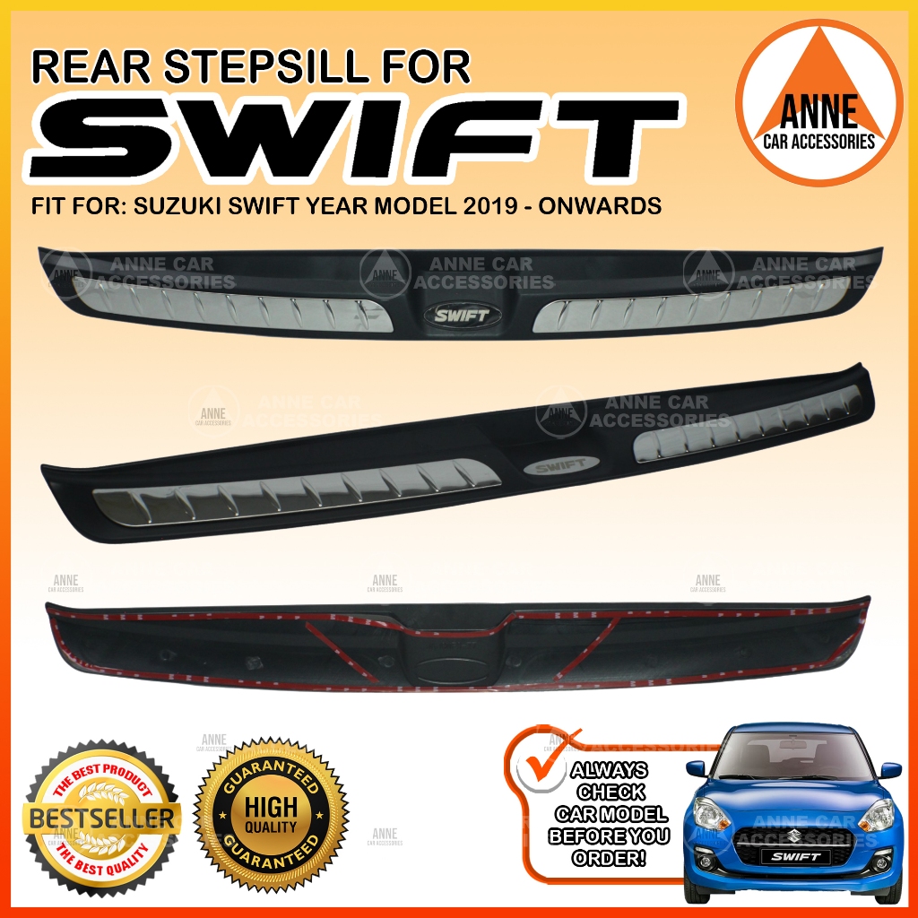 Rear Stepsill for Suzuki Swift 2019 Onwards Rear Bumper Cover Guard EP ...