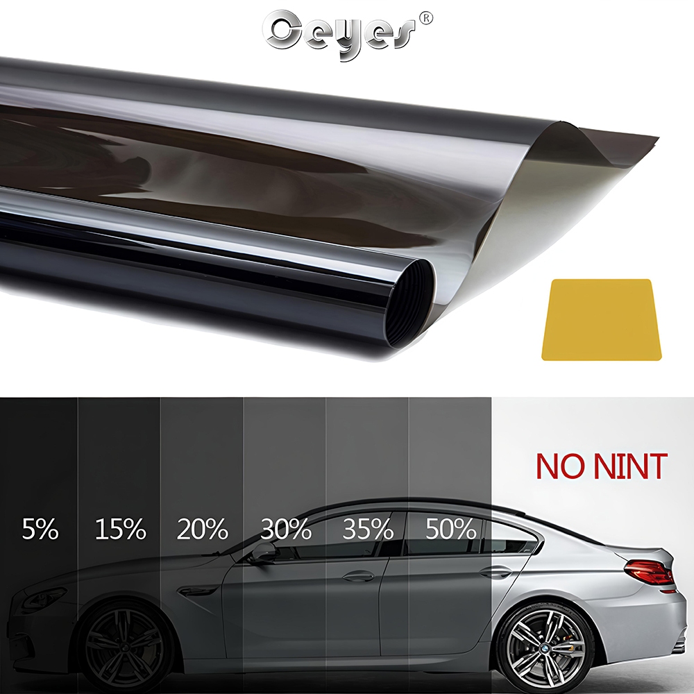 Car Window Tint Film Black Sun Shade Film Window Privacy Film for Car ...