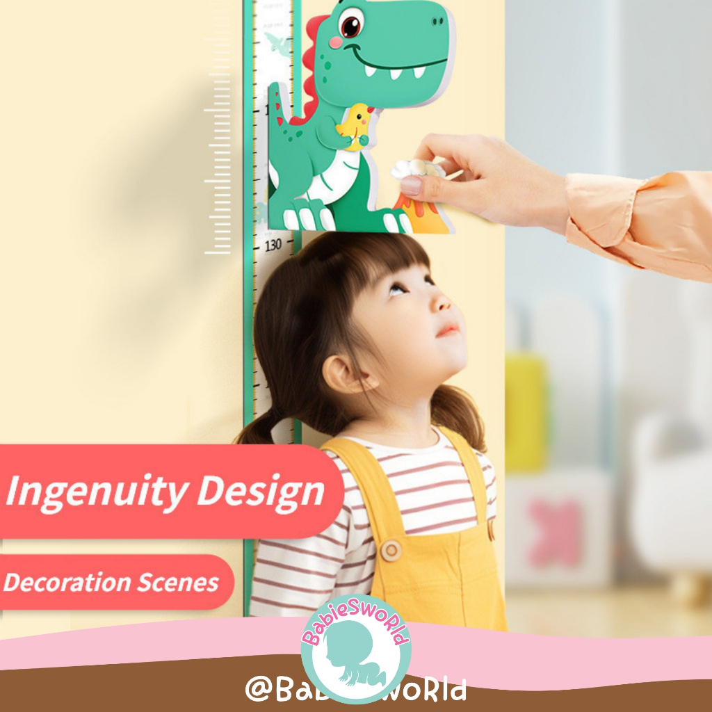 Babiesworld Weekly Magnetic Height Measurement Chart Ruler Animals ...