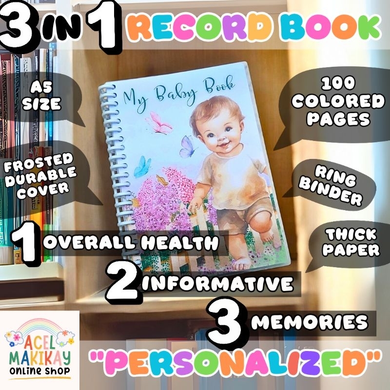 Personalized Baby Book/Health/Immunization/Vacination/Journal Record ...
