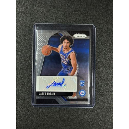 JARED MCCAIN 2024-25 PANINI PRIZM ROOKIE SIGNATURES AUTO ROOKIE CARD RC ...