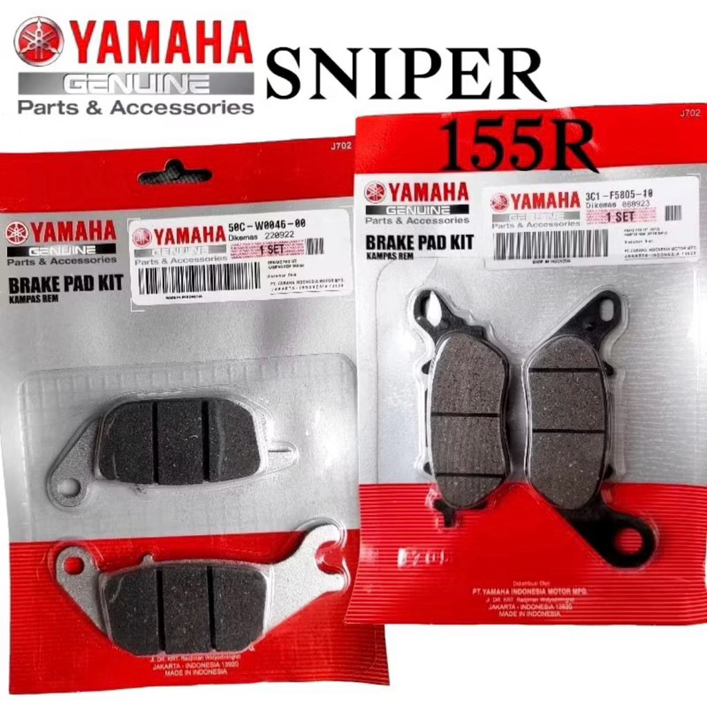 Yamaha Sniper 155R Brake Pad Set – Front & Rear | Shopee Philippines