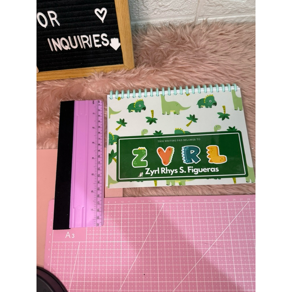 ZRS Personalized laminated high quality print writing pad for pre ...