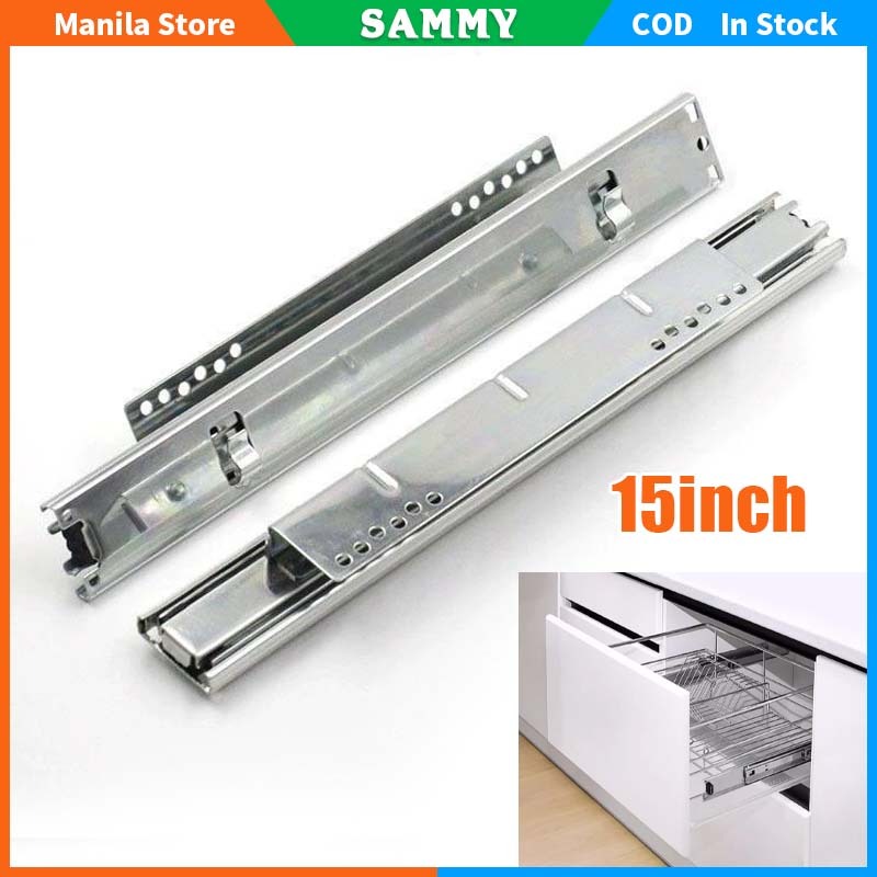 1 Pair Roller Guide Drawer Guide For Kitchen Pull Out Basket Mountable ...