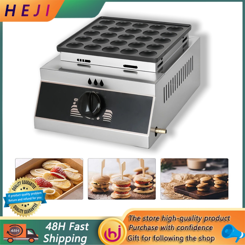 HEJI 25-Holes Commercial Muffin Machine Dorayaki Machine with Non-Stick ...