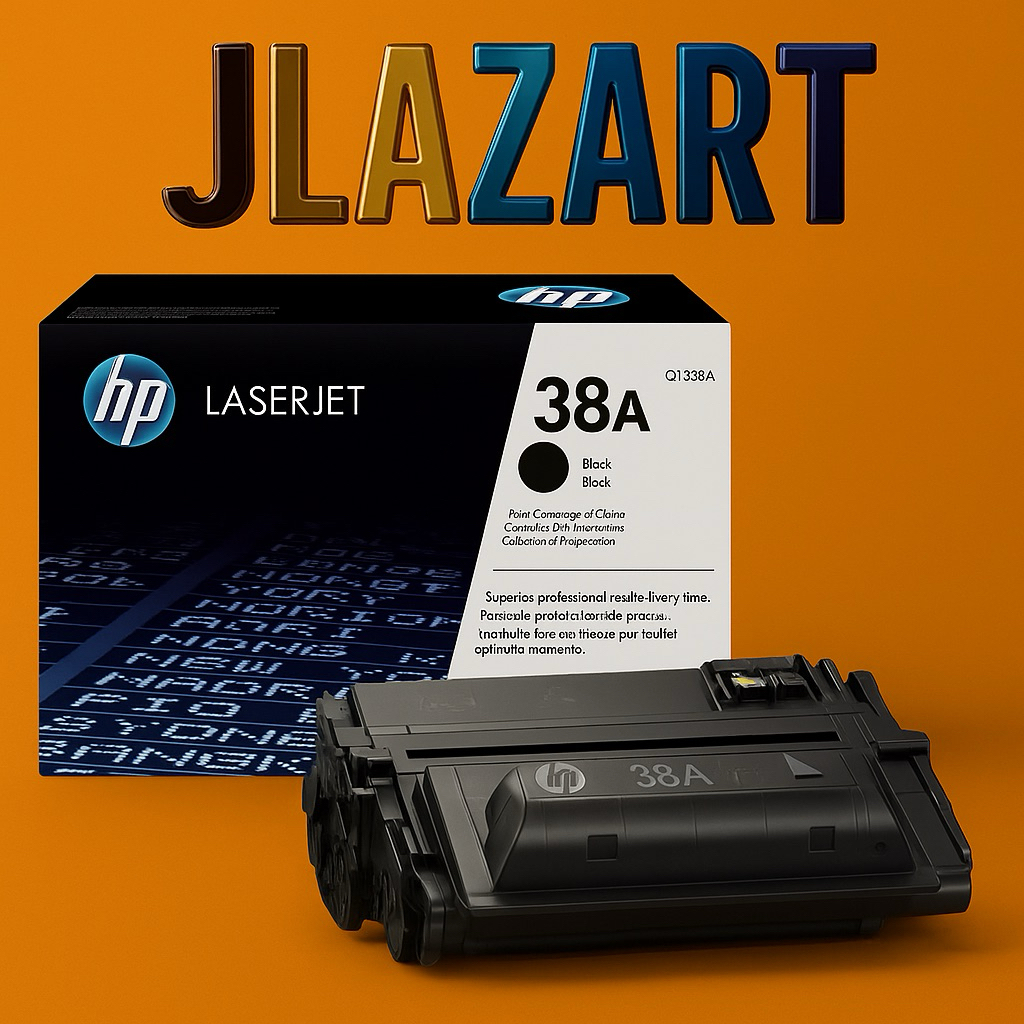HP 38A Black Original LaserJet Toner Cartridge, Q1338A (38) (38a) (hp38 ...