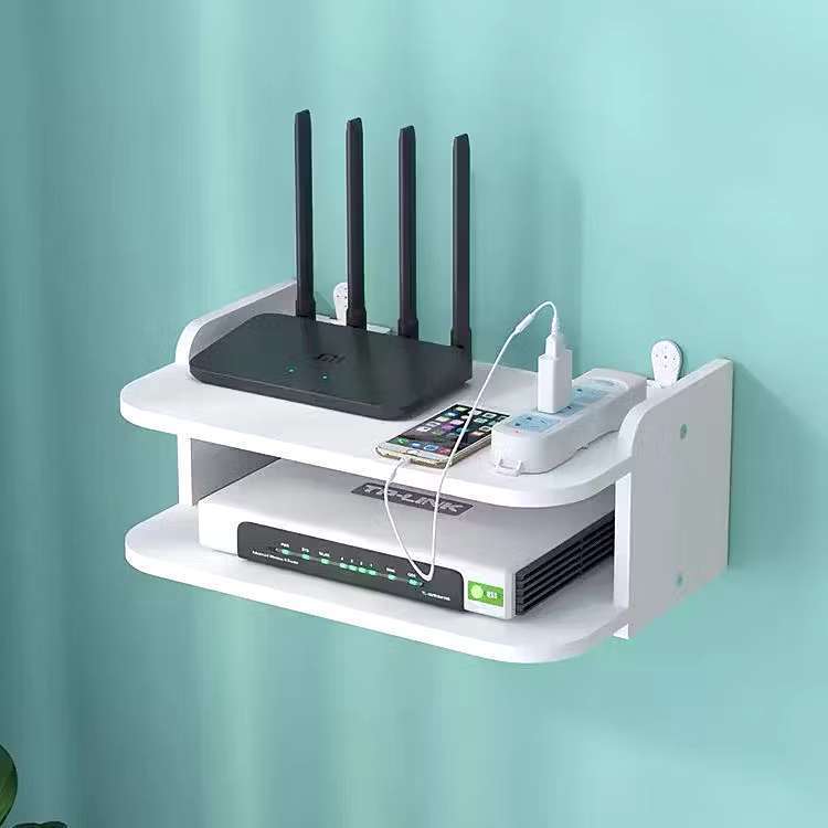 TV Router Storage Box Wall Wifi Rack & DVD Rack Wall Set Top Box Rack ...