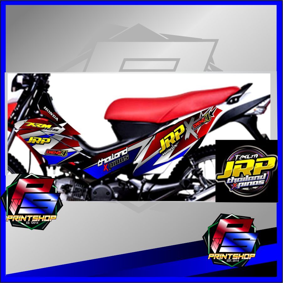 XRM JRP STYL 125 carb Honda Full Set sticker decals | Shopee Philippines