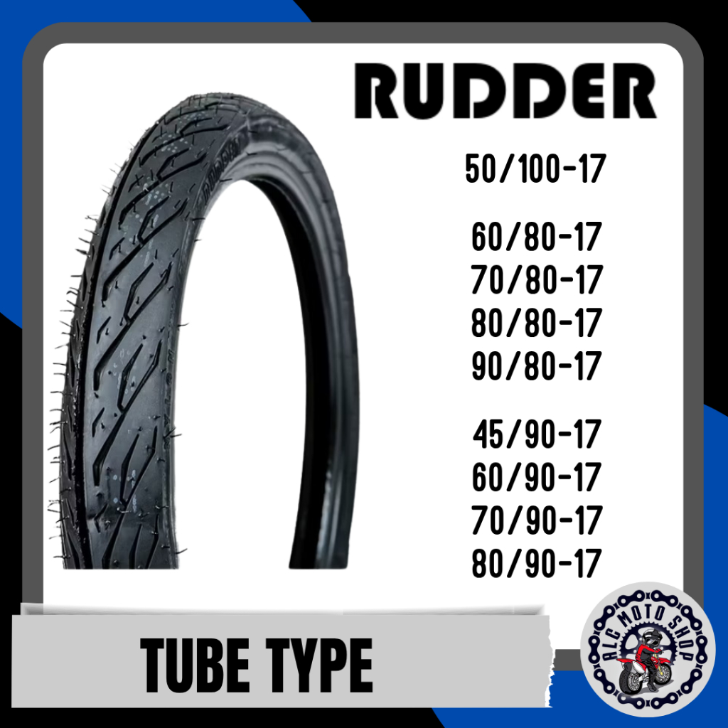 RUDDER TUBE TYPE TIRE FOR MOTORCYCLE 45/90-17 50/100-17 60/80-17 60/90 ...