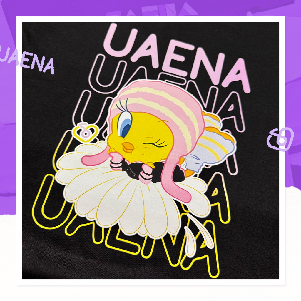 IU Uaena Tweety Black Shirt | Shopee Philippines