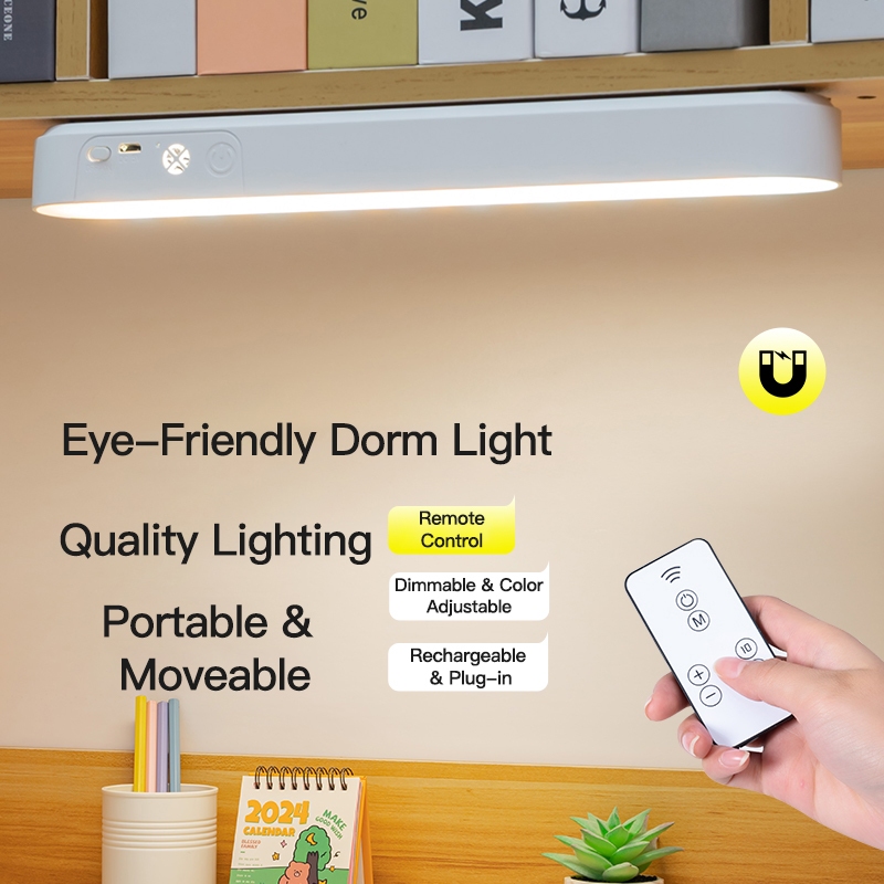 Rechargeable LED Desk Lamp with Remote | USB Table Light for Dorm ...