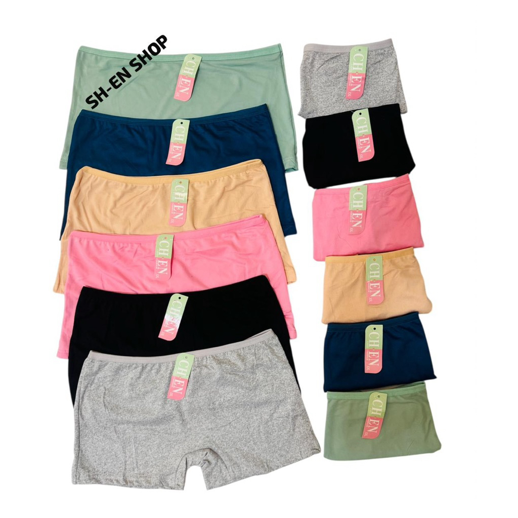6 Pcs Boyleg For Women Safety boxer Ladies Underwear | Shopee Philippines