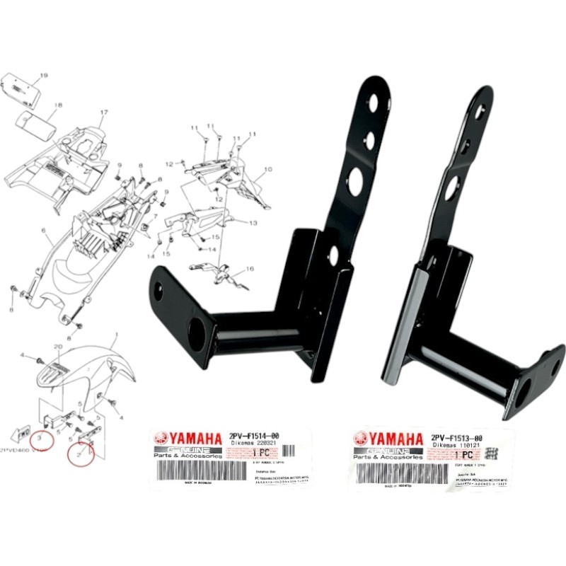 STAY FENDER 1 | 2 SNIPER KING 150 V2 2PV-F1513-00 | 2PV-F1514-00 (Sold ...