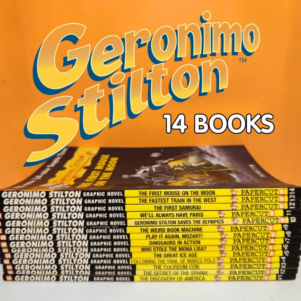 Geronimo Stilton Graphic Novel Book Set (#1–14) (Secondhand Preloved ...