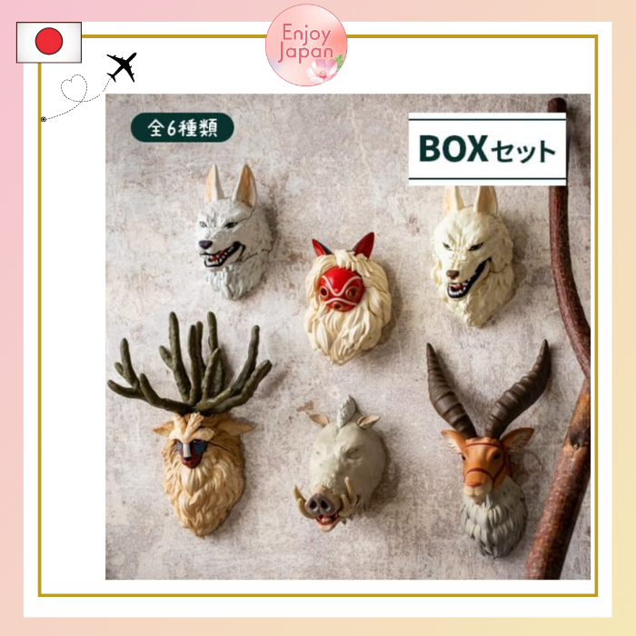 933 Boxed product Ghibli goods Princess Mononoke Face magnets Mononoke ...