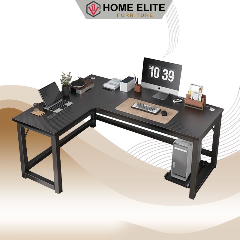 L-shaped corner table Computer table Modern game table Home desk Study ...