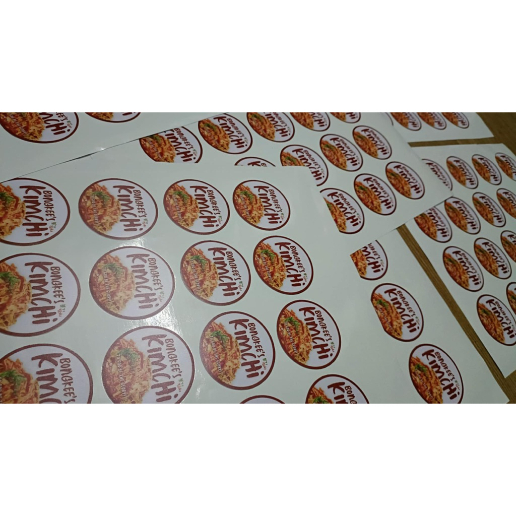 Piso LABEL STICKERS WATERPROOF Minimum 500 pcs | Shopee Philippines