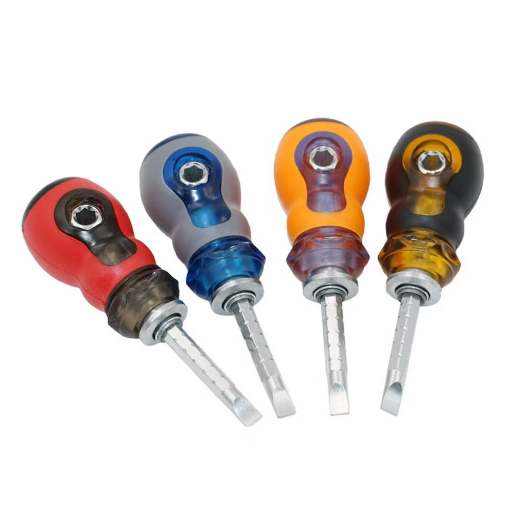 COD 1pc 6mm Mini 2 In 1 Stubby Screwdriver Phillips Slotted Flat Tip ...