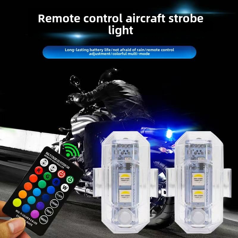 7 colors Remote RGB Led Aircraft Strobe lights Motorcycle Lights LED ...