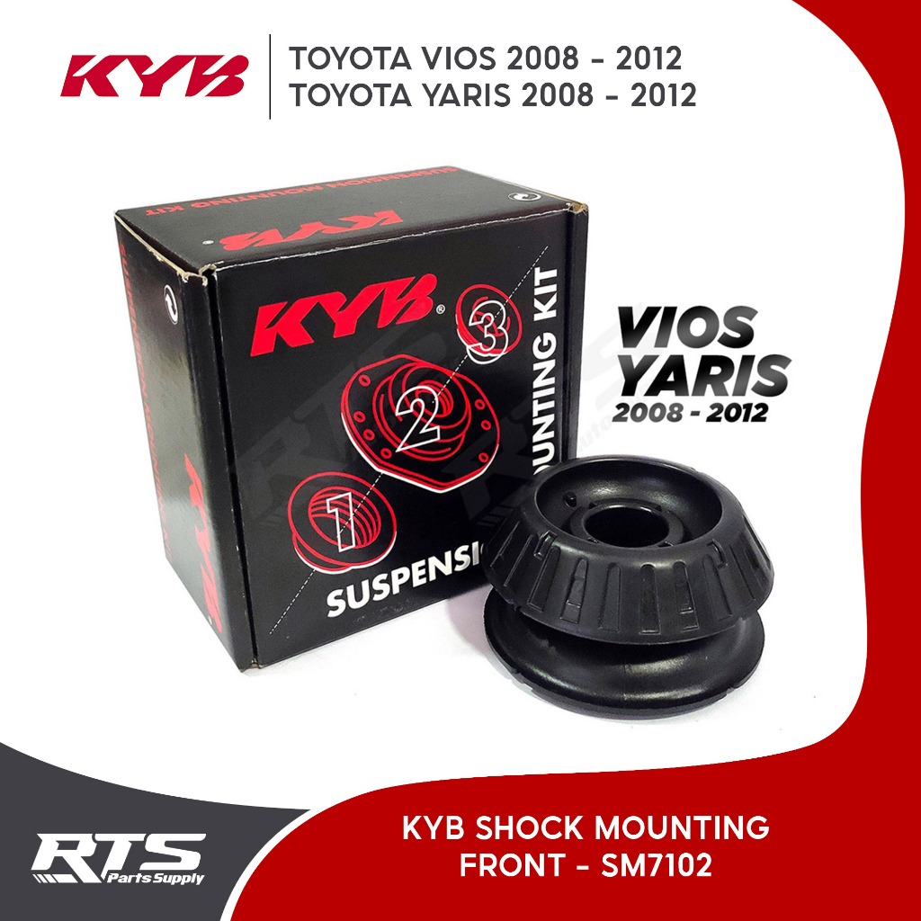 KYB Front Shock Mounting for Toyota Vios and Yaris 2008-2012 SM7102 1Pc ...