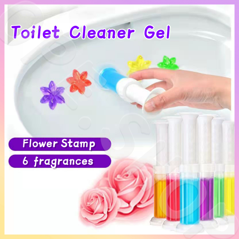 Rich Gel Toilet Bowl Cleaner Flower Stamp Toilet Deodorizing Gel Stamp ...