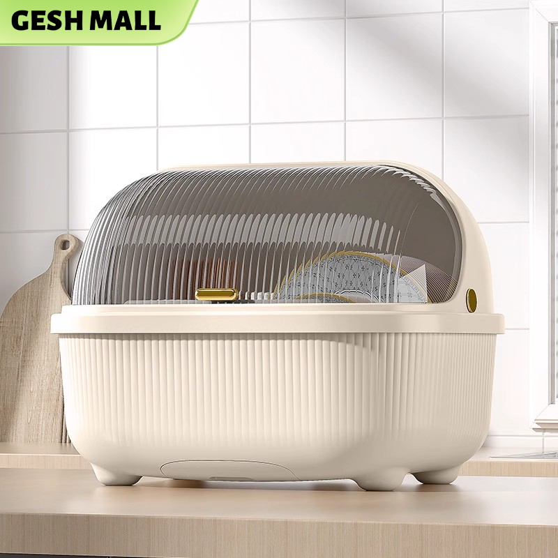 Gesh Dish Rack with Cover Plastic Storage Insect-proof Innovative ...