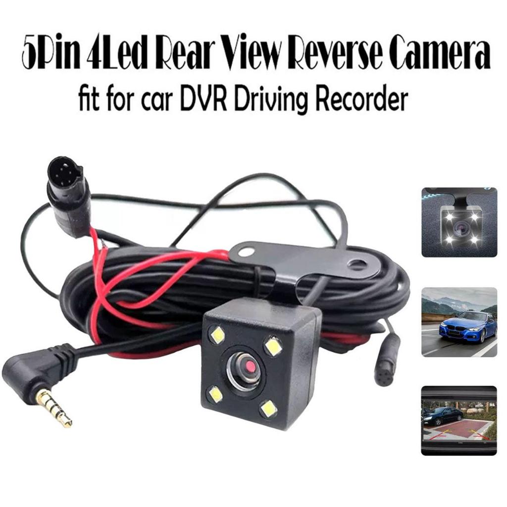 5pin 4 led Reverse backup camera for dashcam 170 degree Wide Angle ...