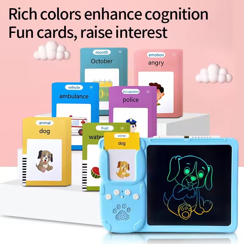 Kids Learning Card Reader Early Educational Talking Flash Cards Toy ...