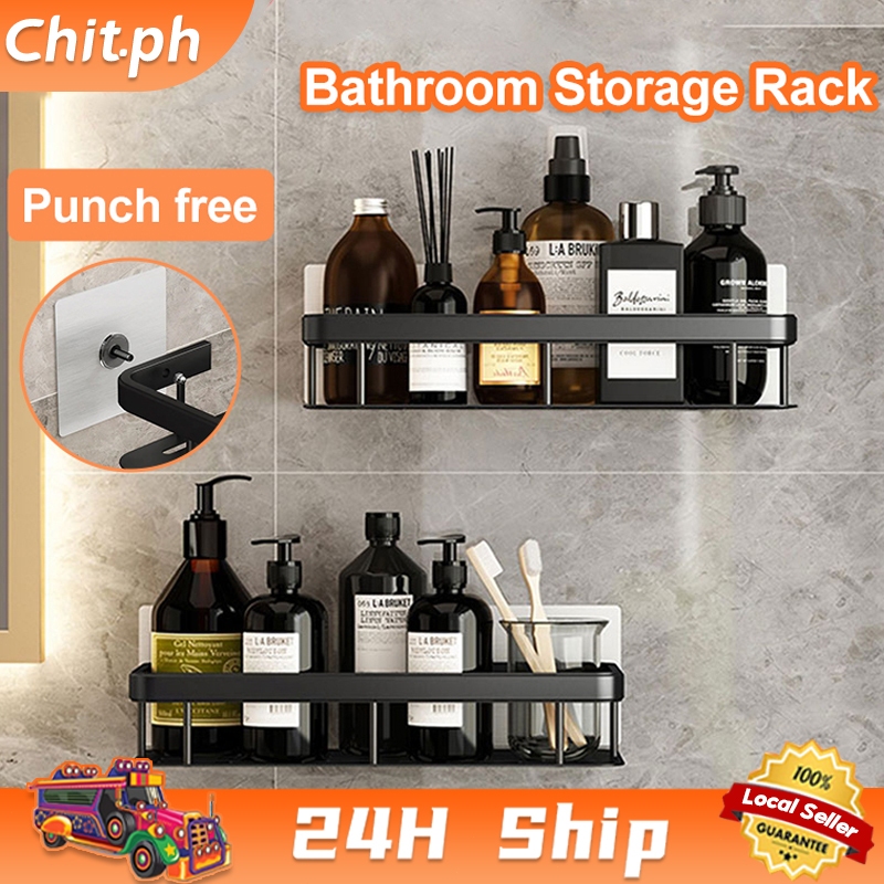 CHIT Bathroom Storage Rack Space Aluminum Storage Rack Shelf ...