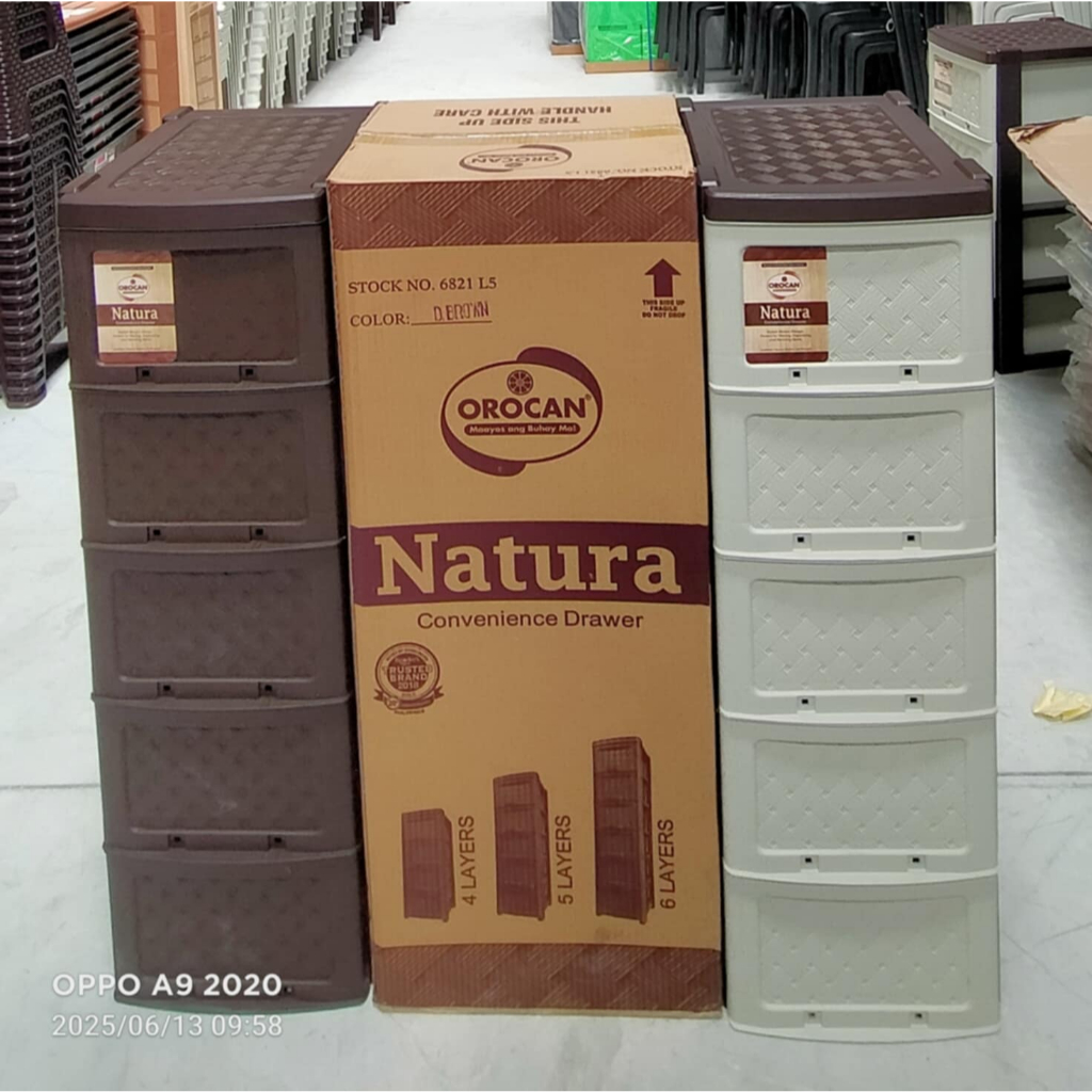 SLIM DRAWER #6821-5LAYERS OROCAN NATURA DRAWER (RANDOM COLOR) | Shopee ...