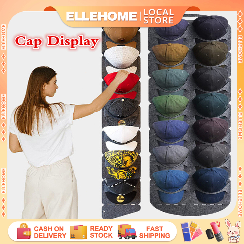 Baseball Cap Display Rack 14 Grids Hanging Hat Organizers Wall Door ...