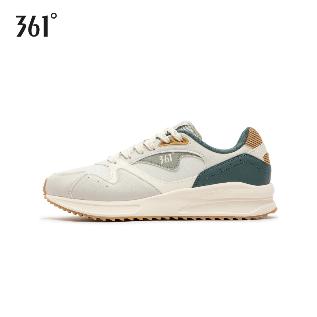 361 Degrees Men s Retro Culture Shoes In Oat Milk Green Shopee 
