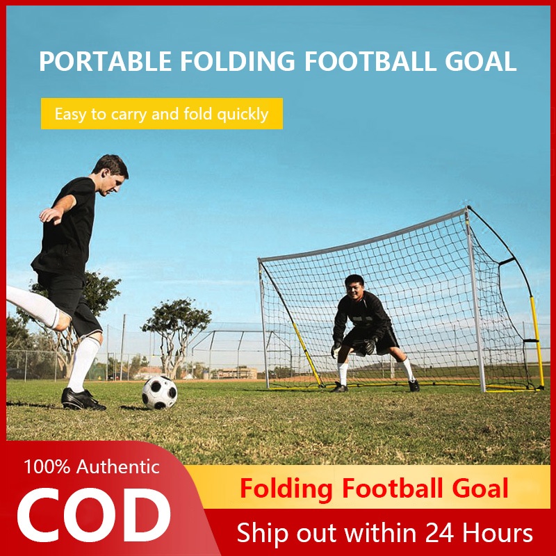Folding football goal Portable outdoor football field Adult and ...
