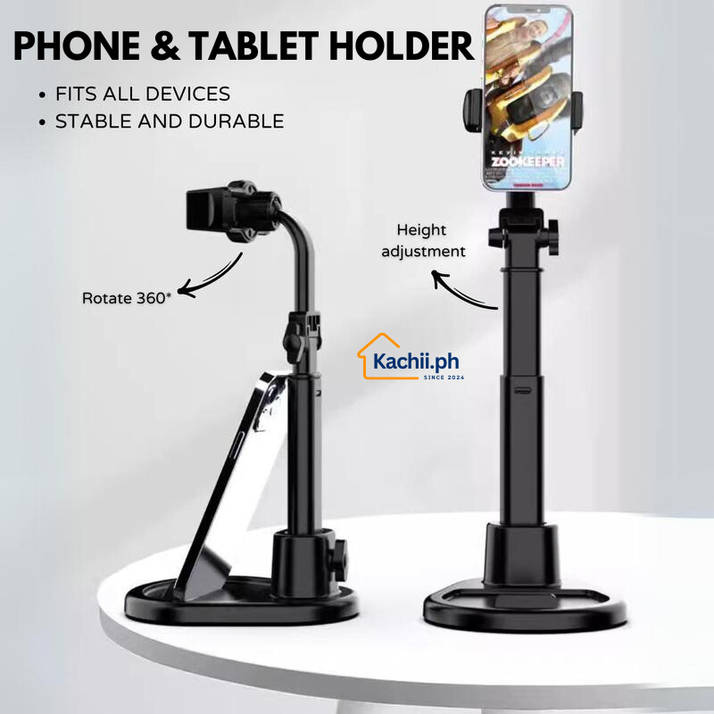 2 IN 1 Desktop Phone Stand Holder Universal Foldable Desktop Phone ...