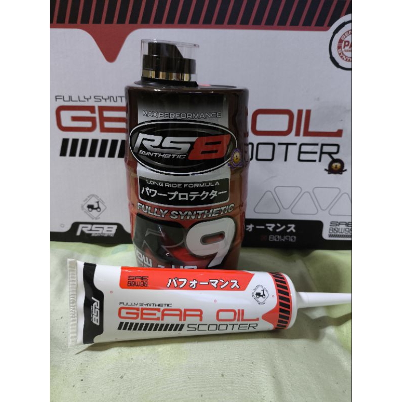 RS8 R9 Fully Synthetic Engine Oil and gear oil set for automatic and ...