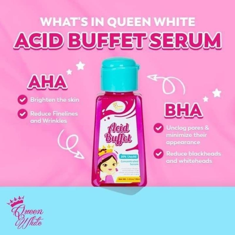 Queen White Acid Buffet Serum | Shopee Philippines