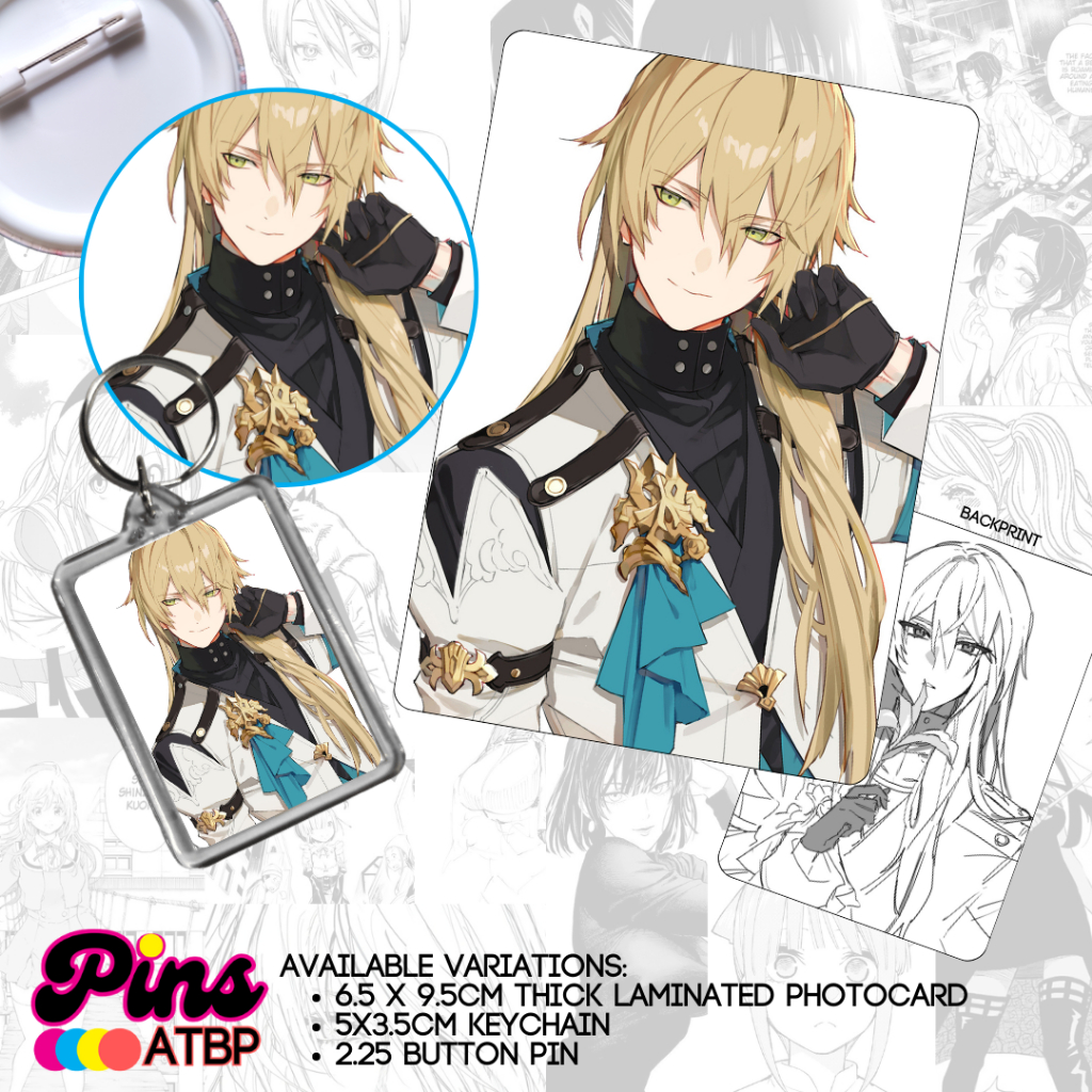 Luocha Honkai Star Rail Anime Collectible Photocard Button Pin Keychain ...