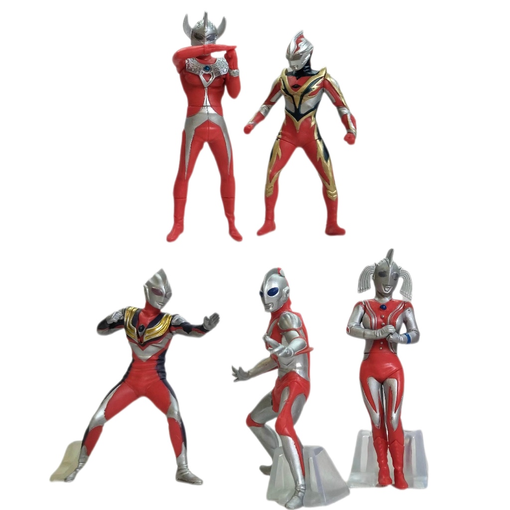 SALE !!! FIGURE SET ULTRAMAN SET A 5IN1 FSUTM501 (13 CM) | Shopee ...