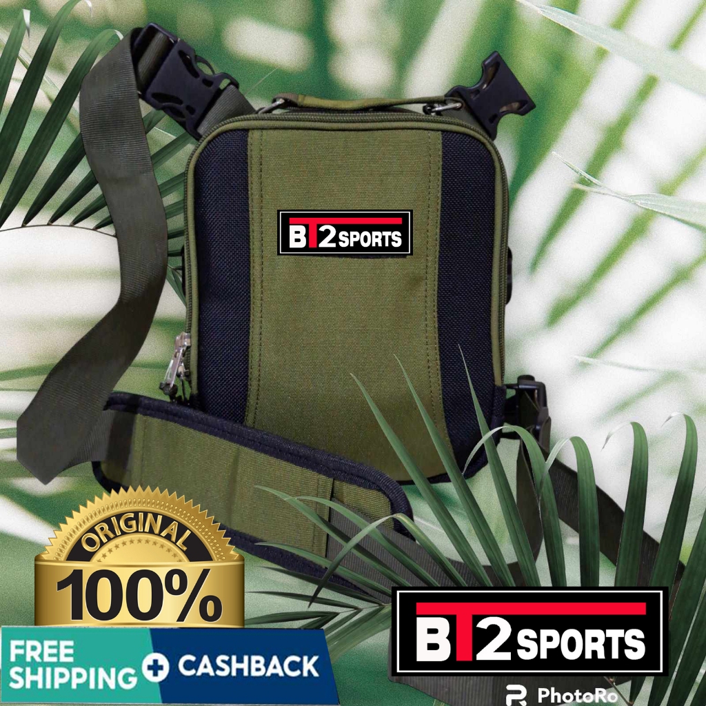 BT2 SPORTS Quick Released Sling Bag For Men With Patch and Free ...